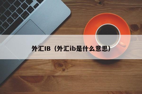外汇IB（外汇ib是什么意思）